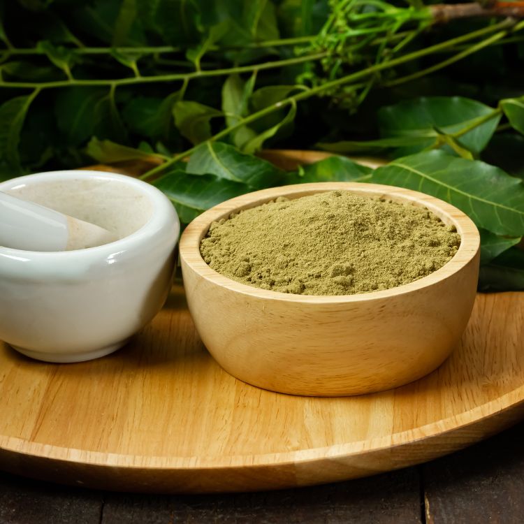 Pure Natural Neem Leaf Powder Food Grade for Face Pack, Hair & Skincare