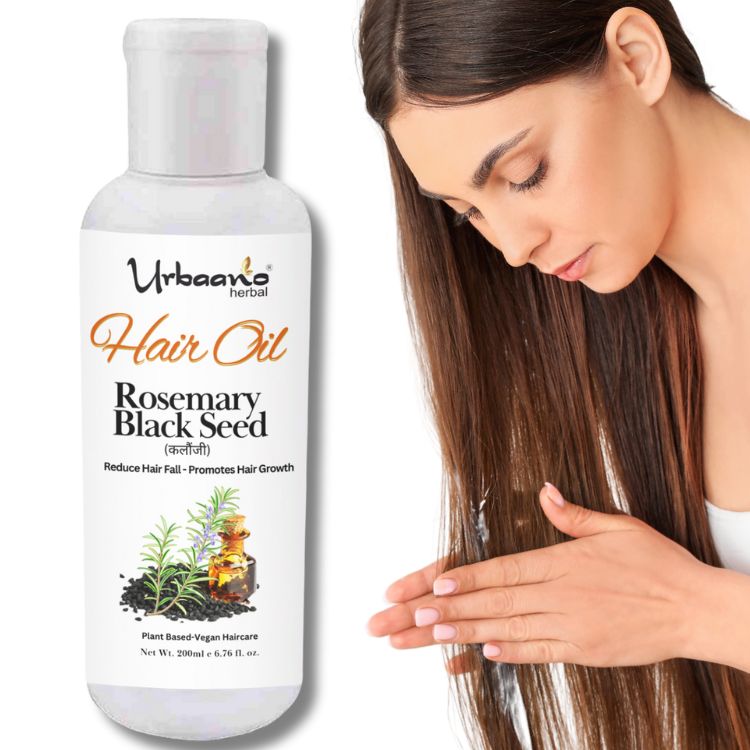 Natural Cold Pressed Rosemary Black Seed (Kalonji) Hair Oil for Hair Growth