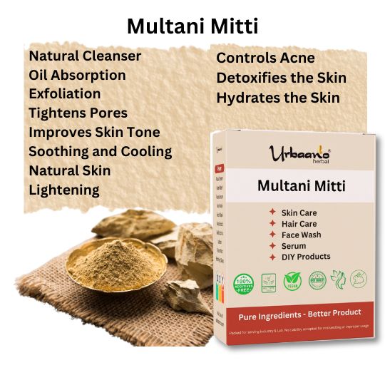 Niacinamide & Ascorbic Acid with Multani Mitti & Kaolin Clay making DIY Skincare Renewal Fusion Pack for Glowing Bright Skin