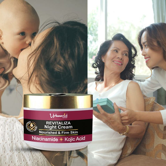 Revitaliza Night Cream for Skin Lightening & Nourishing with Kojic Acid, Niacinamide