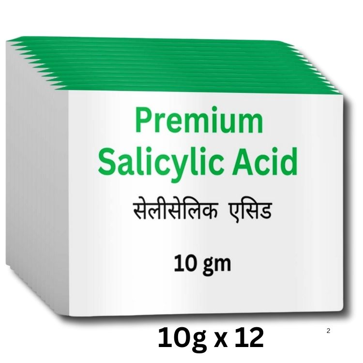 Salicylic acid powder pack of 10gm X 12 Packs Premium Quality