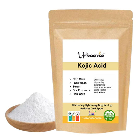 Pure Kojic Acid Powder (Urbaano Herbal®) for DIY Making Face Serum, Soap, Cream, Body Lotion & Facewash