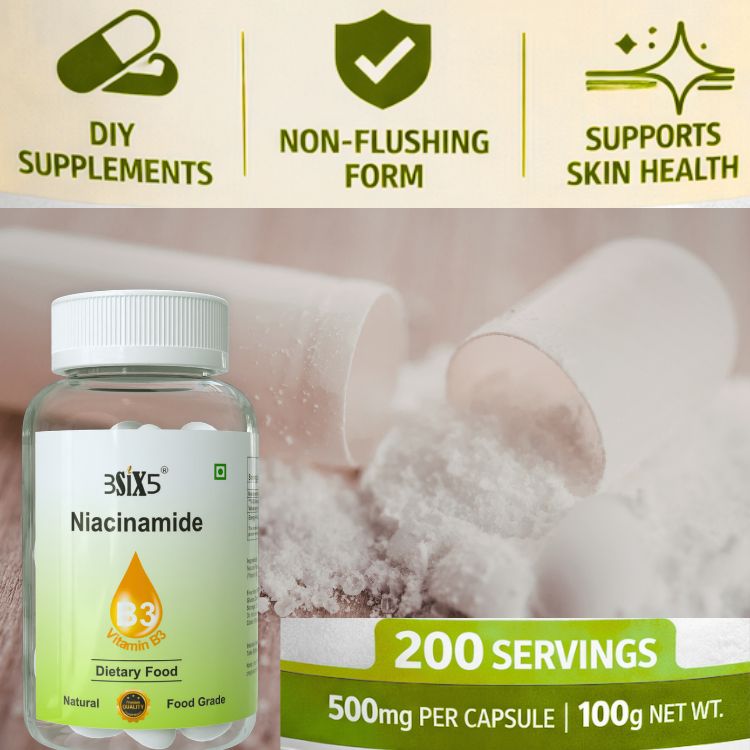 🔥 3SIX5 Niacinamide (Vitamin B3) Supplement for Radiant Health & Energy - HOT DEAL