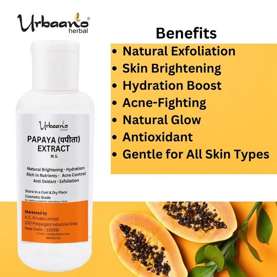 Papaya Extract Water Soluble for DIY Skin Care Serum, Lotion, Face Wash & Soap Beauty Hacks