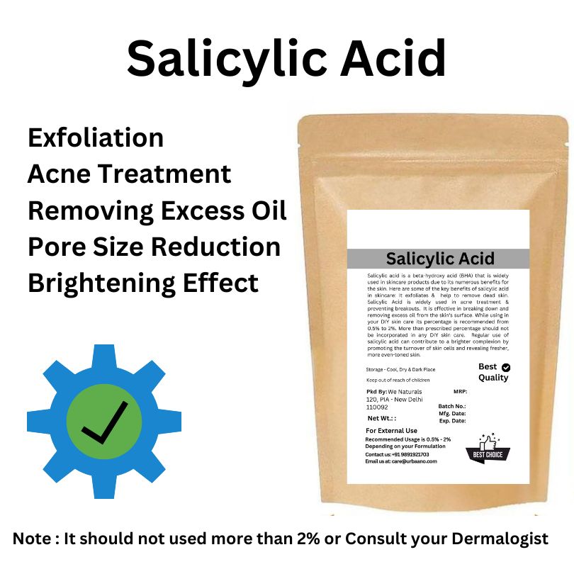 Beauty Hacks Salicylic Acid Powder for DIY Serum, Cream, Lotion & Soap