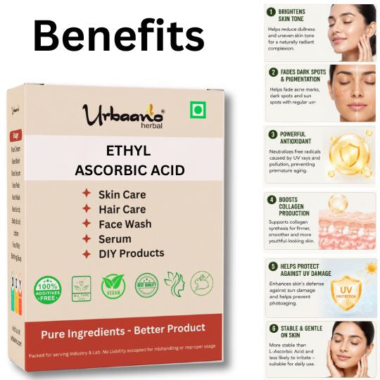 3-O Ethyl Ascorbic Acid Powder Ultra-Stable Vitamin C for Skin Brightening & DIY Products