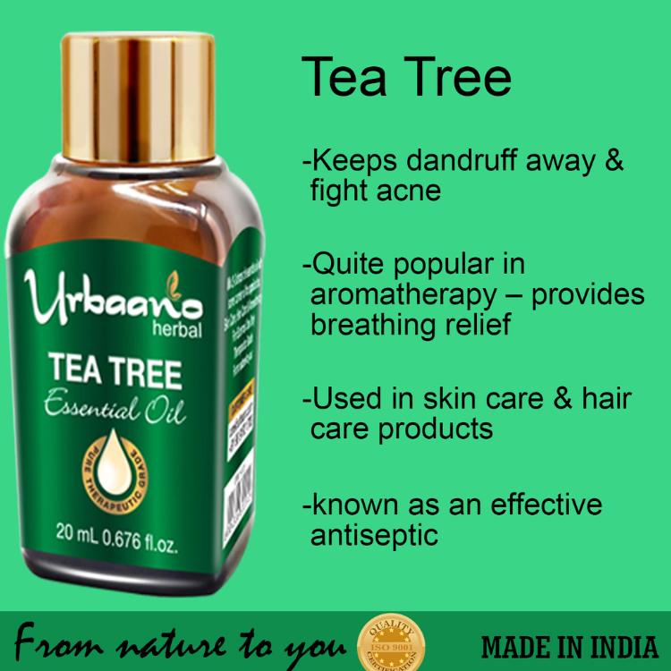 urbaano herbal tea tree aromatherapy essential oil in gift box