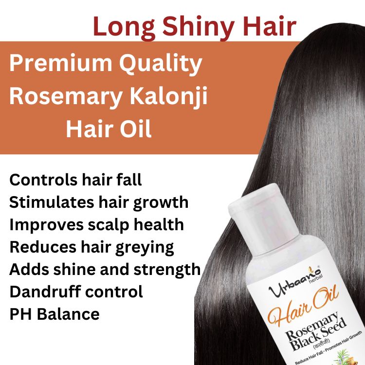 Natural Cold Pressed Rosemary Black Seed (Kalonji) Hair Oil for Hair Growth