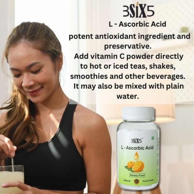 3SIX5 L Ascorbic (Vitamin C) Supplement for Immunity Booster, Skin Glow