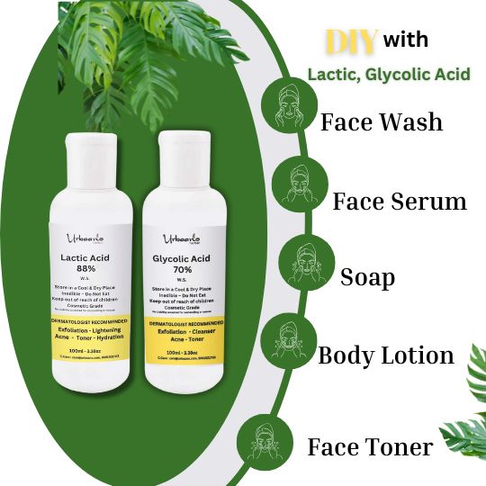 Glycolic Acid 70% and Lactic Acid 88% Peel Combo