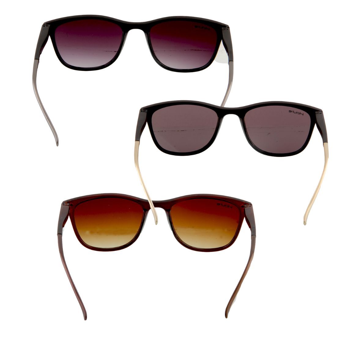 Polarized, UV Protection Brown, Blue, Purple Wayfarer Sunglasses Fashionable for Men & Women