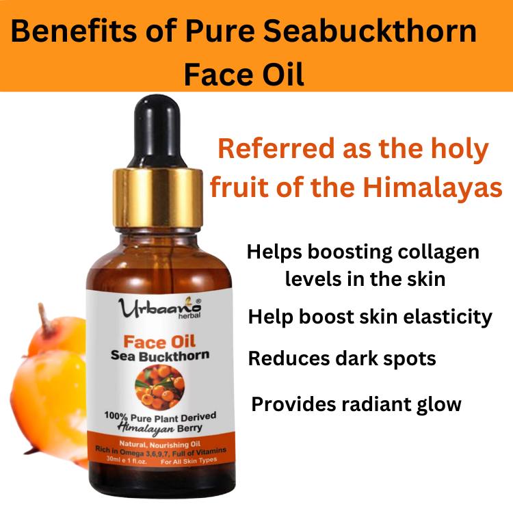 urbaano herbal sea buckthorn face oil, carrier oil, diy beauty hack