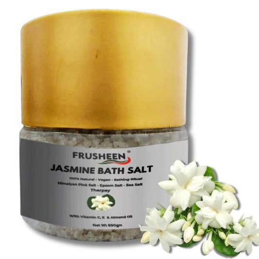 Frusheen Jasmine Pink Bath Salt Granules for Foot Spa, Muscle Pain Relief, Relaxing, Body Scrub