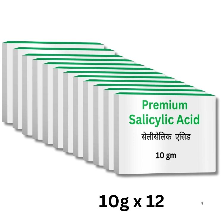Salicylic acid powder pack of 10gm X 12 Packs Premium Quality