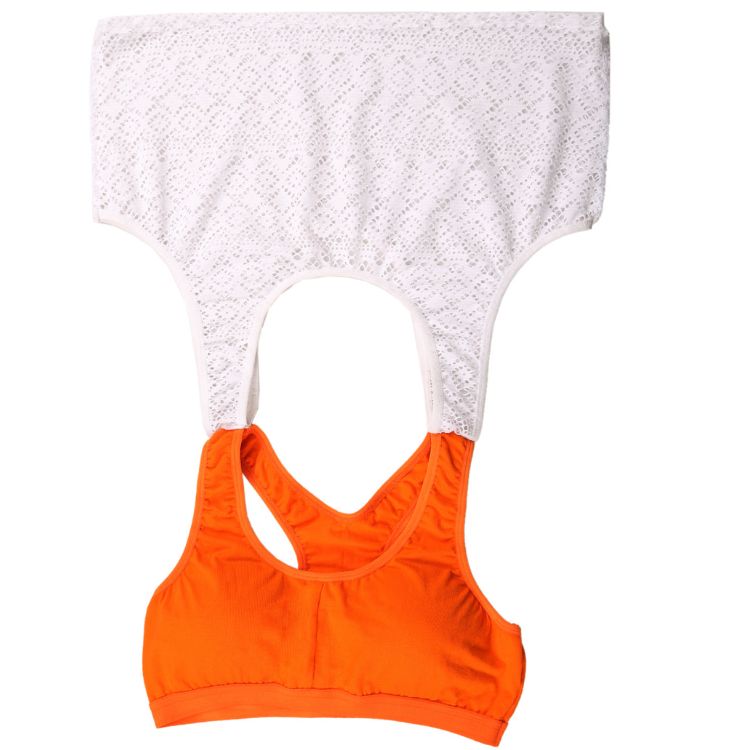 Active Padded Crop Top for Skirts, Jeans, Pants