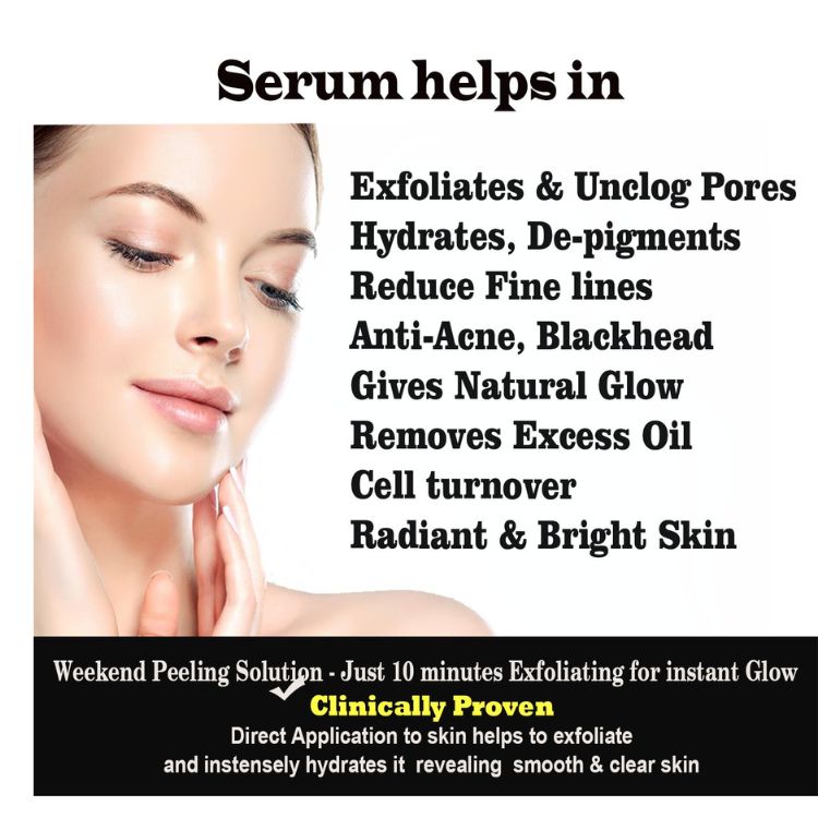 urbaano herbal aha face serum reduce fine lines, acne, dark spots, dryness