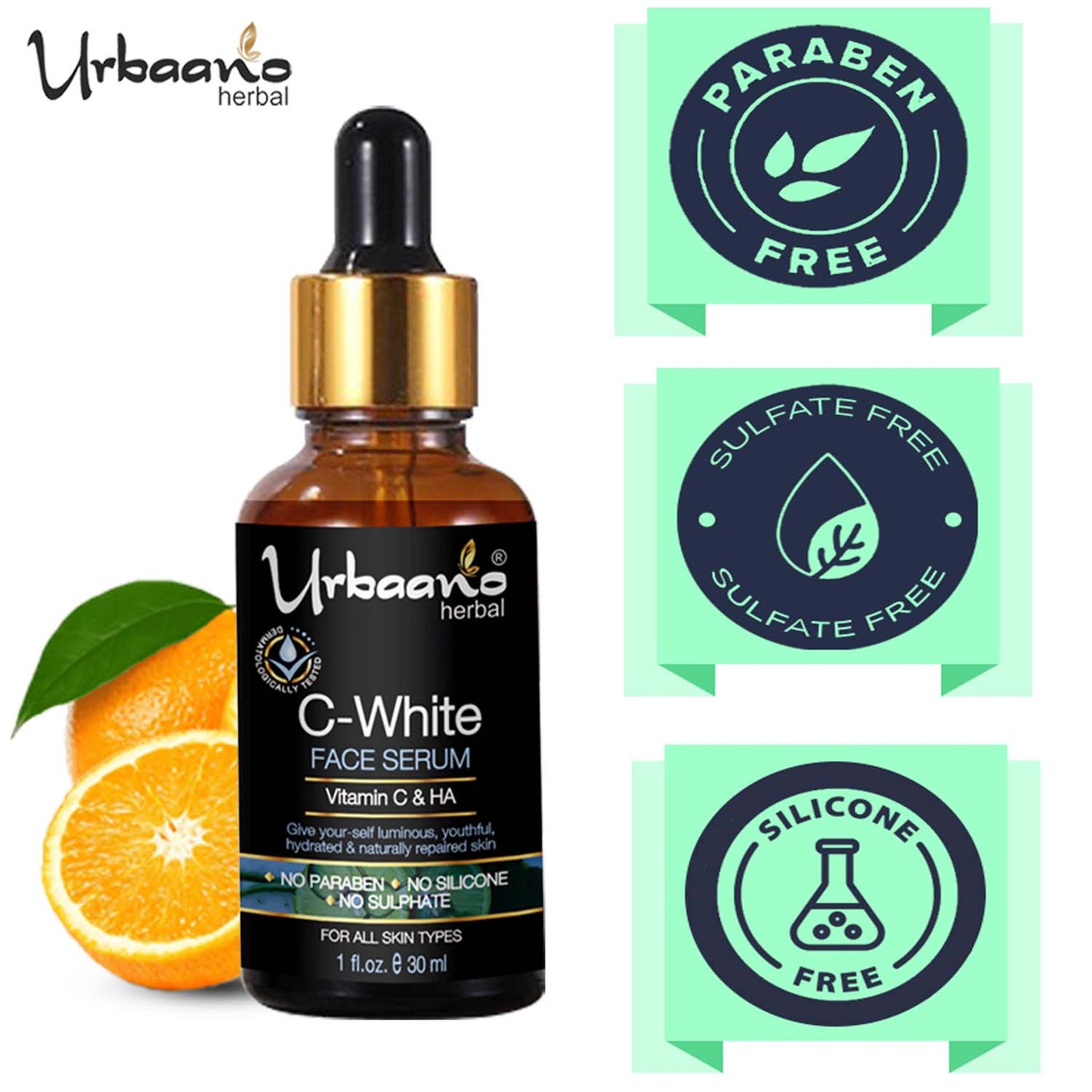 Vitamin C White Face Serum for Glowing, Brightening Skin