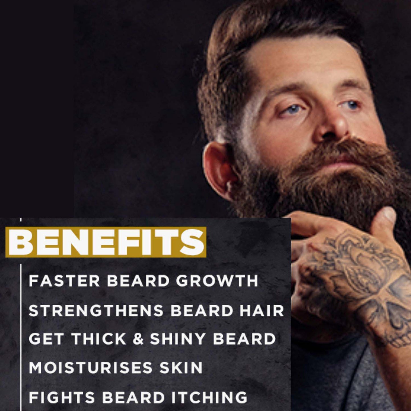 urbaano herbal beard growth oil for thick, faster, shiny , moisturized beard