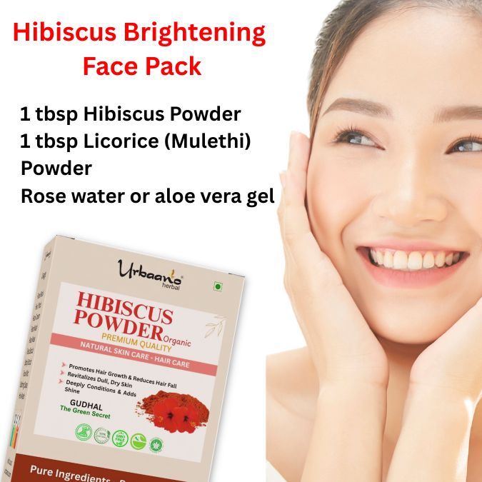 Organic Hibiscus Flower Powder for Face Pack and Hair Mask