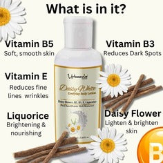 Daisy White Everyday Body Lotion Rich Moisturizer & Skin Brightening 200ml
