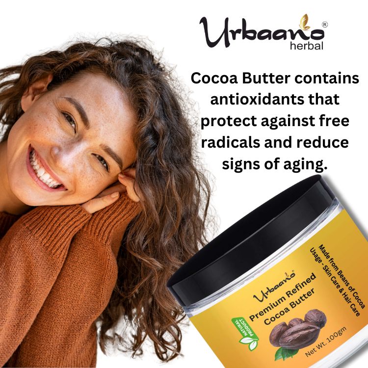 Pure Premium Refined Cocoa Butter Daily Skin Cream for Deep Hydration and Making DIY Cream, Lip Balm, Lotion & Soap