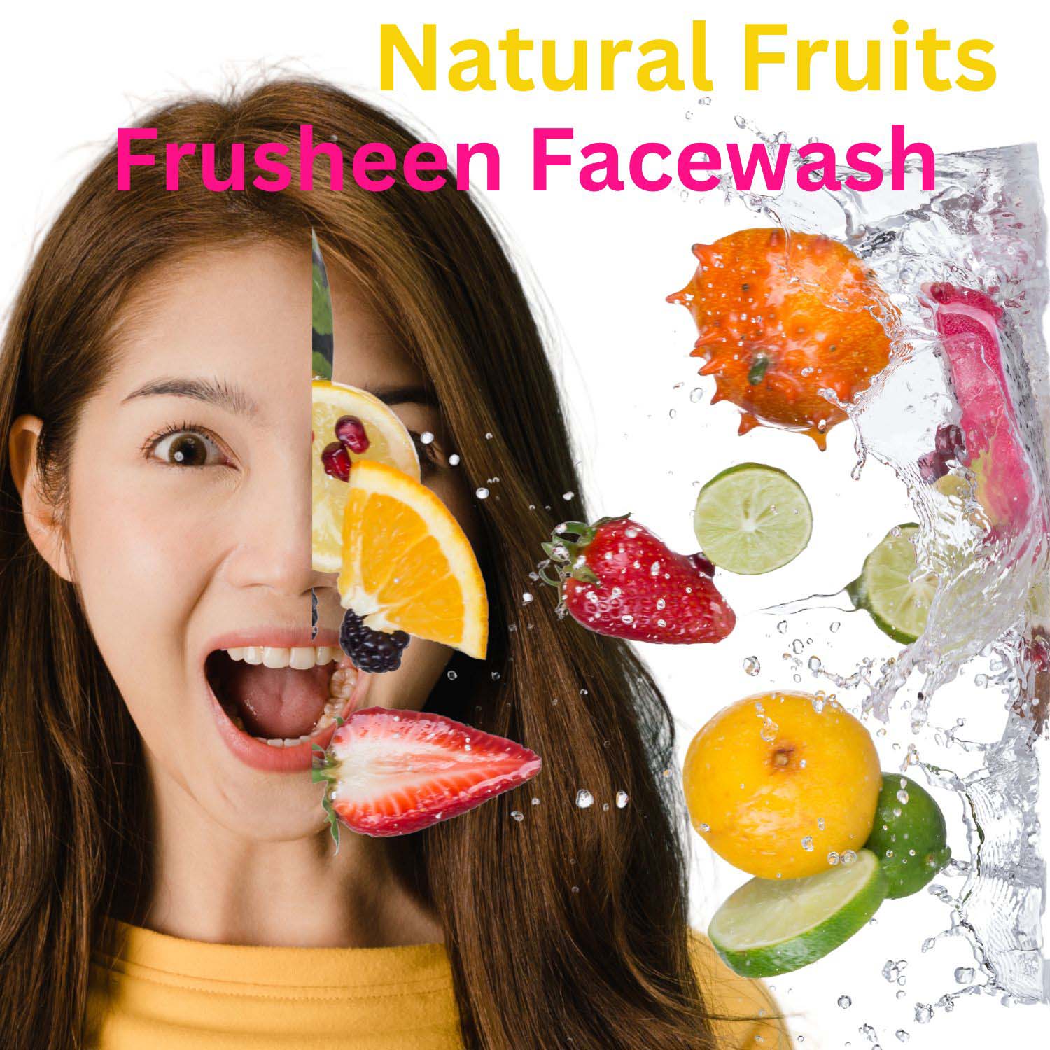 urbaano herbal frusheen papaya spot & tan clear facewash  with natural fruits extract