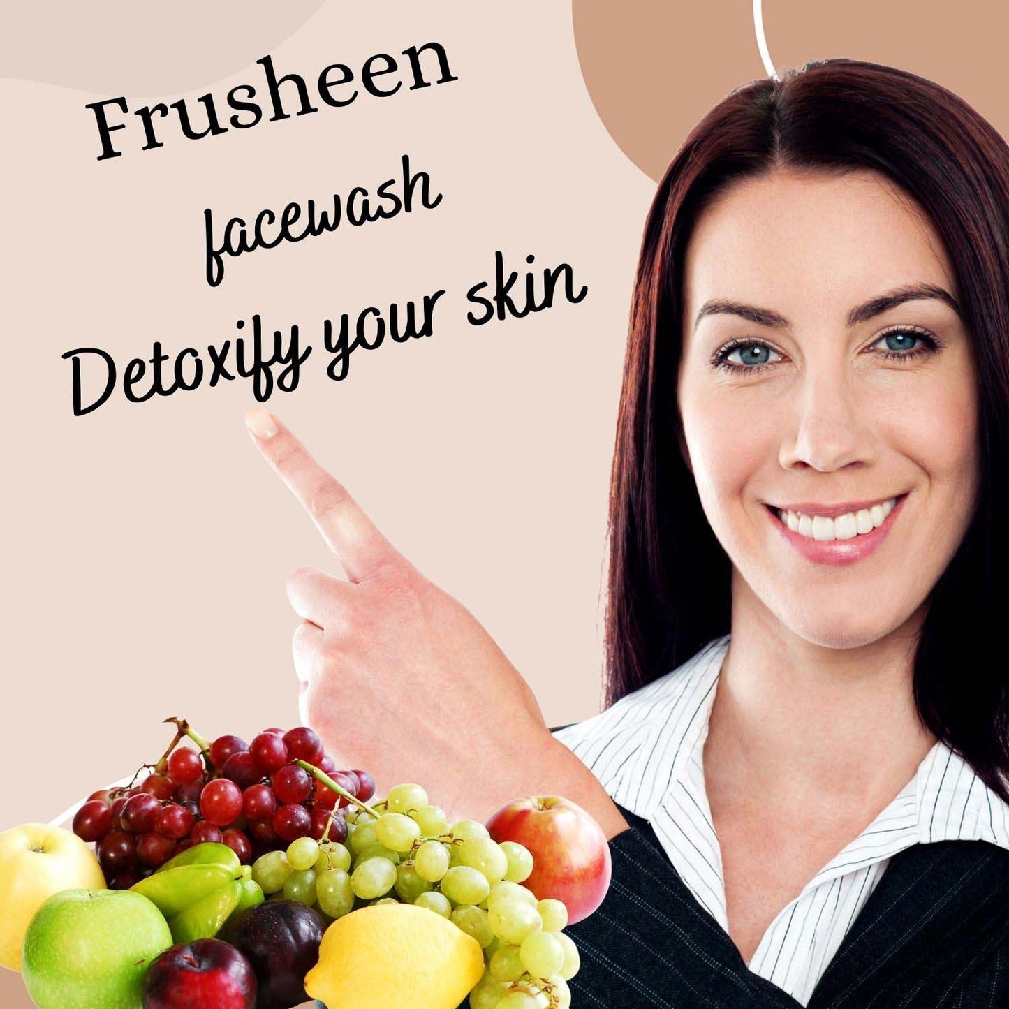 Frusheen Charcoal, Papaya, Vitamin C Face Wash Combo for Glowing Bright Skin