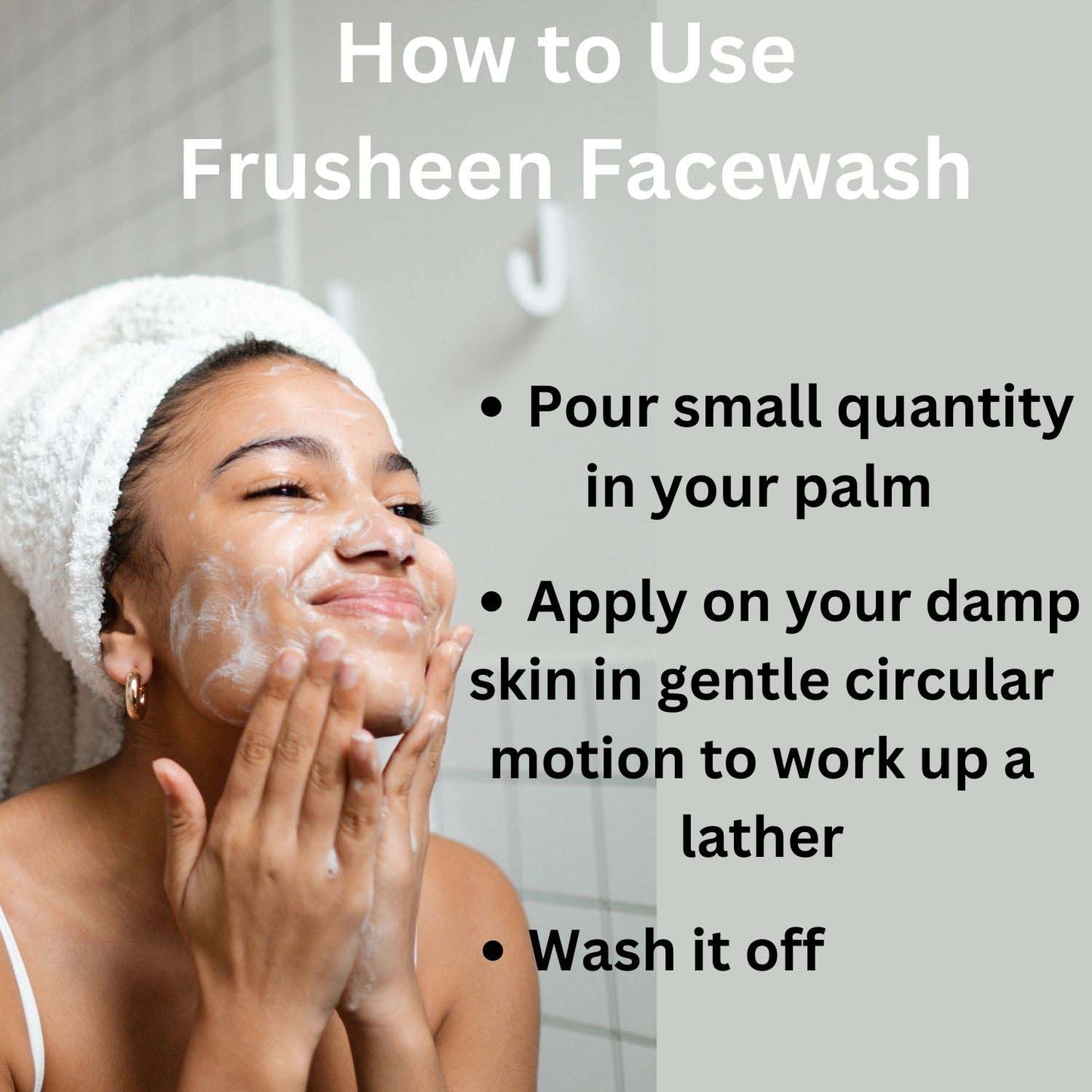 urbaano herbal frusheen face wash for skin lightening,dark spot & tan clear easy to use daily morning & evening