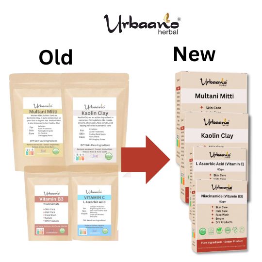 Niacinamide & Ascorbic Acid with Multani Mitti & Kaolin Clay making DIY Skincare Renewal Fusion Pack for Glowing Bright Skin