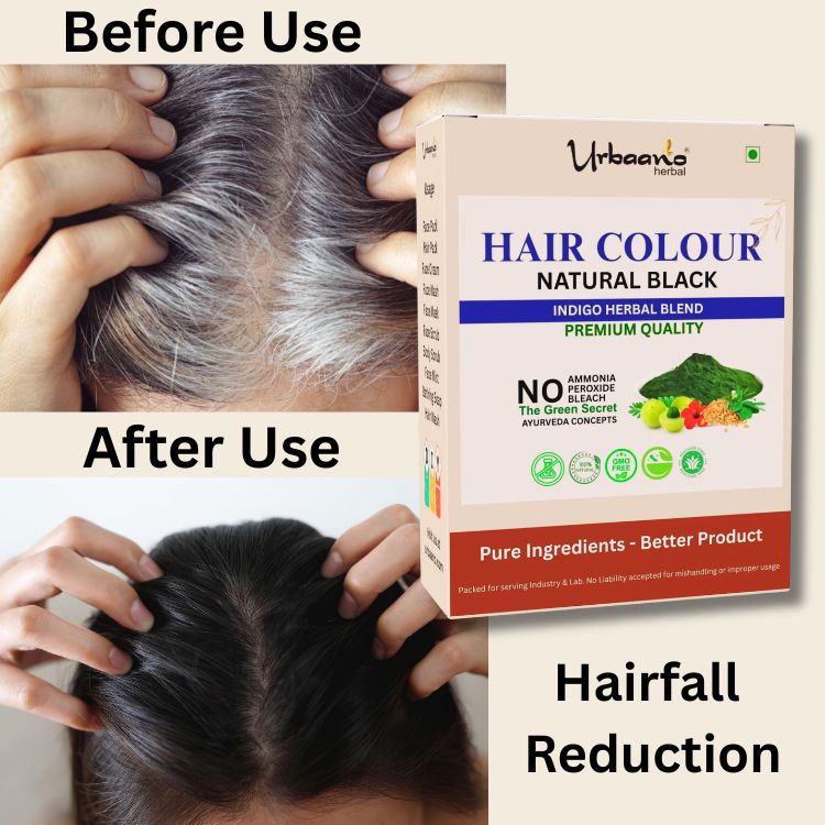 Indigo Hair Colour Blend Powder with Henna, Aloe Vera & Amla