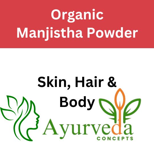 Organic Manjistha Root Powder (Indian Madder) for Skin & Hair