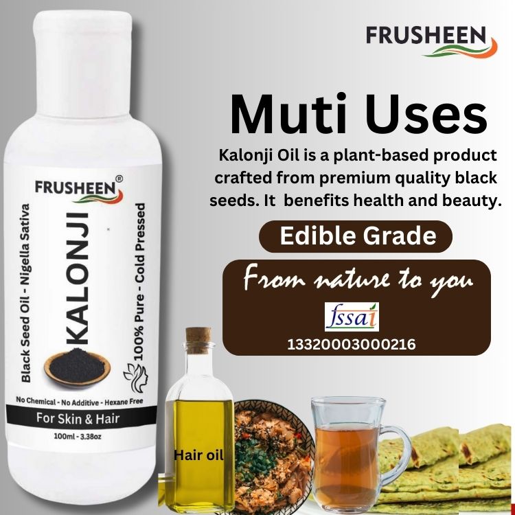 Premium Cold Pressed Kalonji Oil, Edible Grade, Black Seed Oil, Nigella Sativa