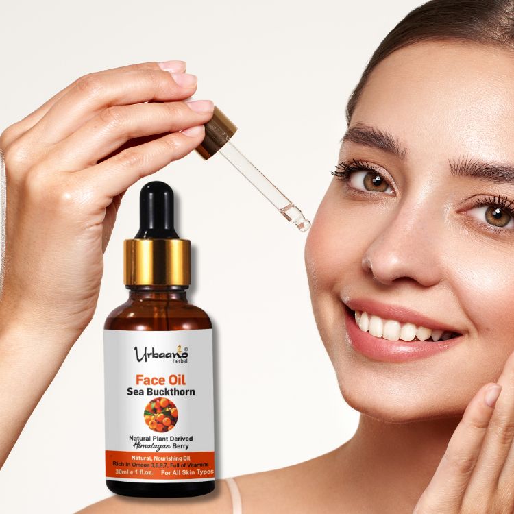 Radiant Glow Sea Buckthorn Face Oil, Natural Vitamin & Omega Rich Brightening | Himalayan Berry Face Oil