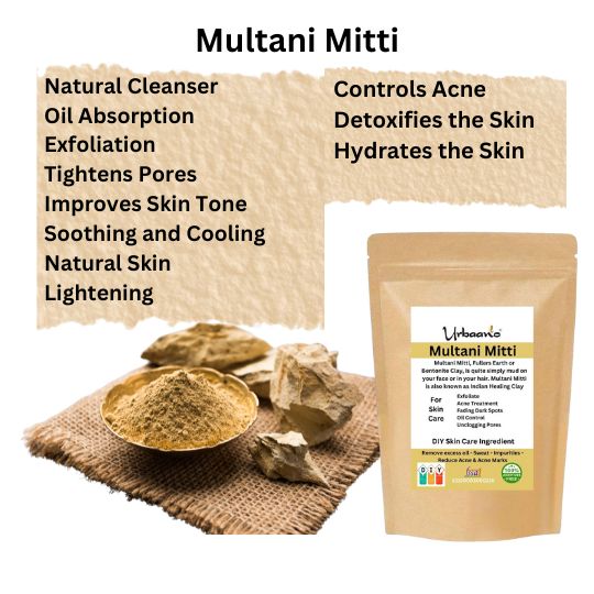 Multani Mitti Powder, Natural Fuller’s Earth for Face & Hair Packs-750gm