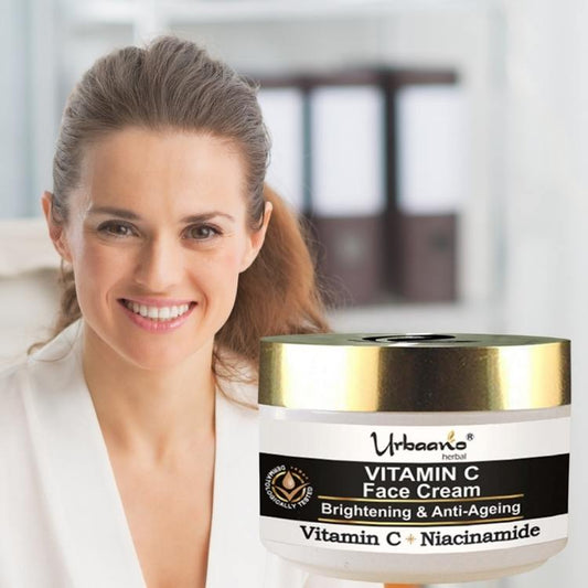 Vitamin C Brightening Cream, Face Moisturizer for Glowing & Smooth, Soft Skin