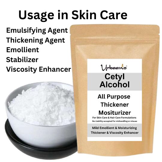 Cetyl Alcohol Granules, for DIY Skincare Cosmetics, Soaps - Thickner & Moisturizer-500gm