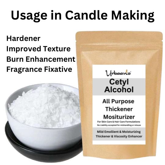 Cetyl Alcohol Granules, for DIY Skincare Cosmetics, Soaps - Thickner & Moisturizer-500gm