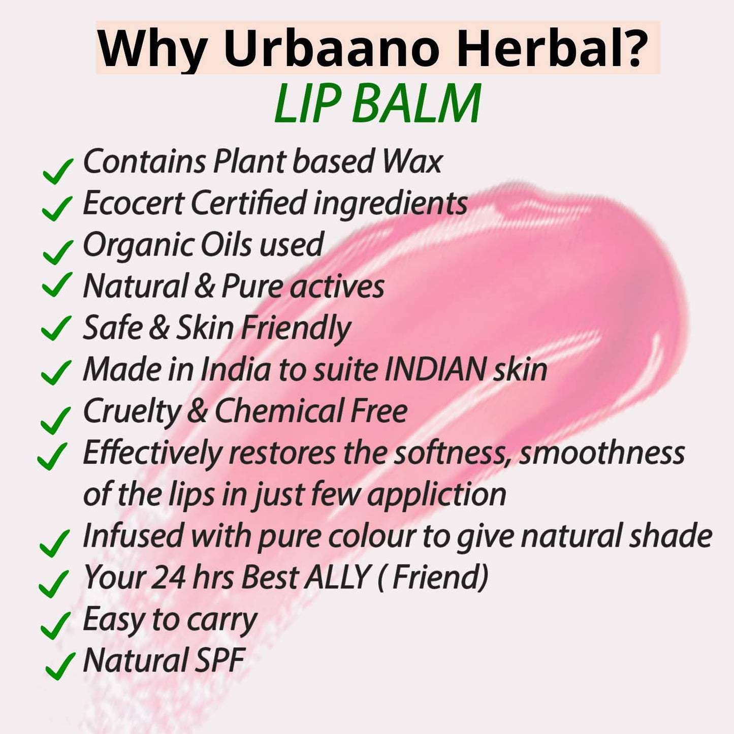 Strawberry Tinted Lip & Cheek Balm & Natural Lip Oil, Serum Combo 100% Natural  Ultra Moisturization