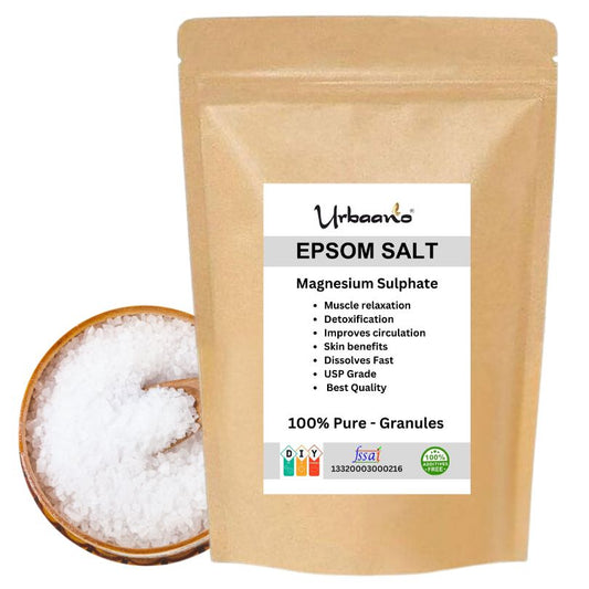 Epsom Bath Salt Crystal for Muscle Relief, Relieves Aches & Pain - Granule