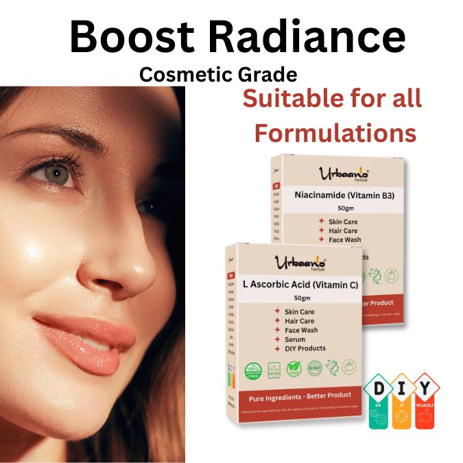 Skincare Combo Niacinamide (B3) - 50gm & L Ascorbic Acid (Vitamin C) Powder-50gm