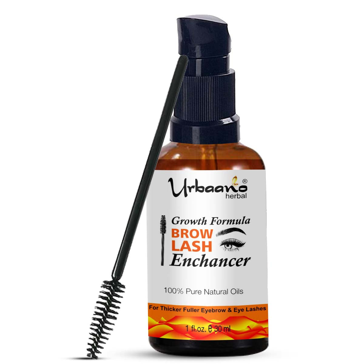 urbaano herbal eyebrow lash enhancer growth formula with applicator