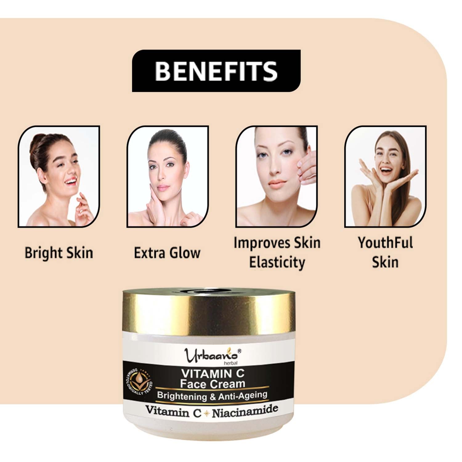 urbaano herbal vitamn c facial kit face cream for bright rejuvenating skin