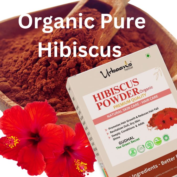 Organic Hibiscus Flower Powder for Face Pack and Hair Mask