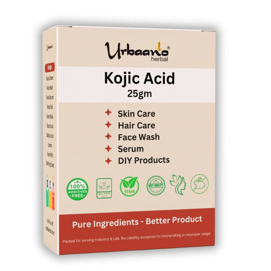 Pure Kojic Acid Powder (Urbaano Herbal®) for DIY Making Face Serum, Soap, Cream, Body Lotion & Face wash