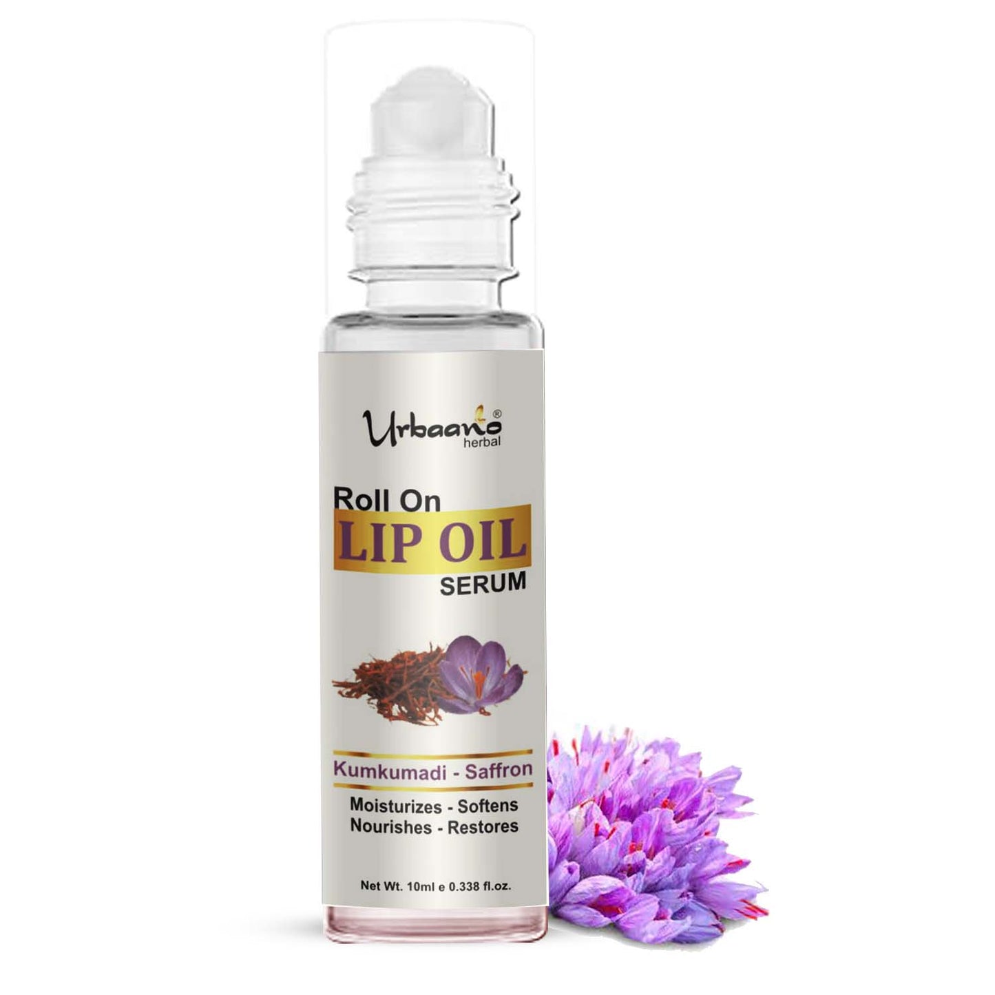 urbaano herbal kumkumadi lip oil serum for soft, smooth lips