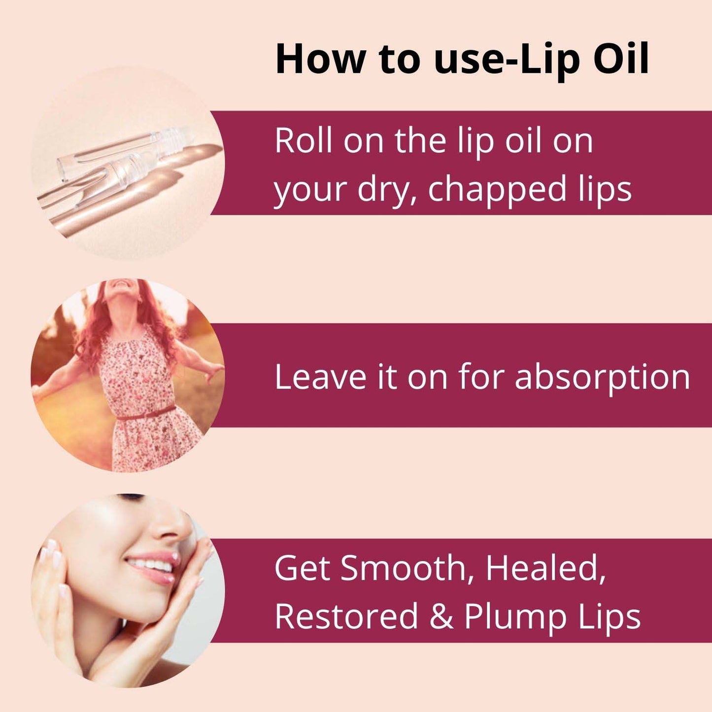 Lip Oil Serum- Lip Care for Dark, Dry Lips