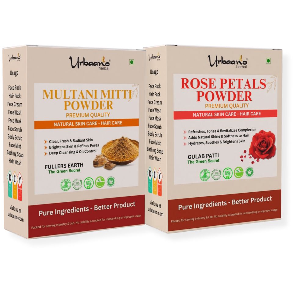 Natural Multani Mitti and Rose Petals Herbal Powder
