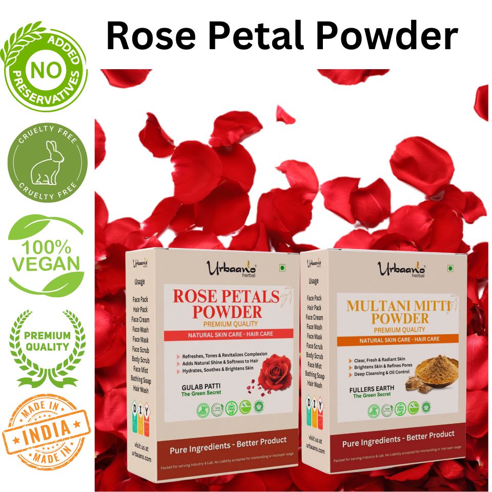 Natural Multani Mitti and Rose Petals Herbal Powder