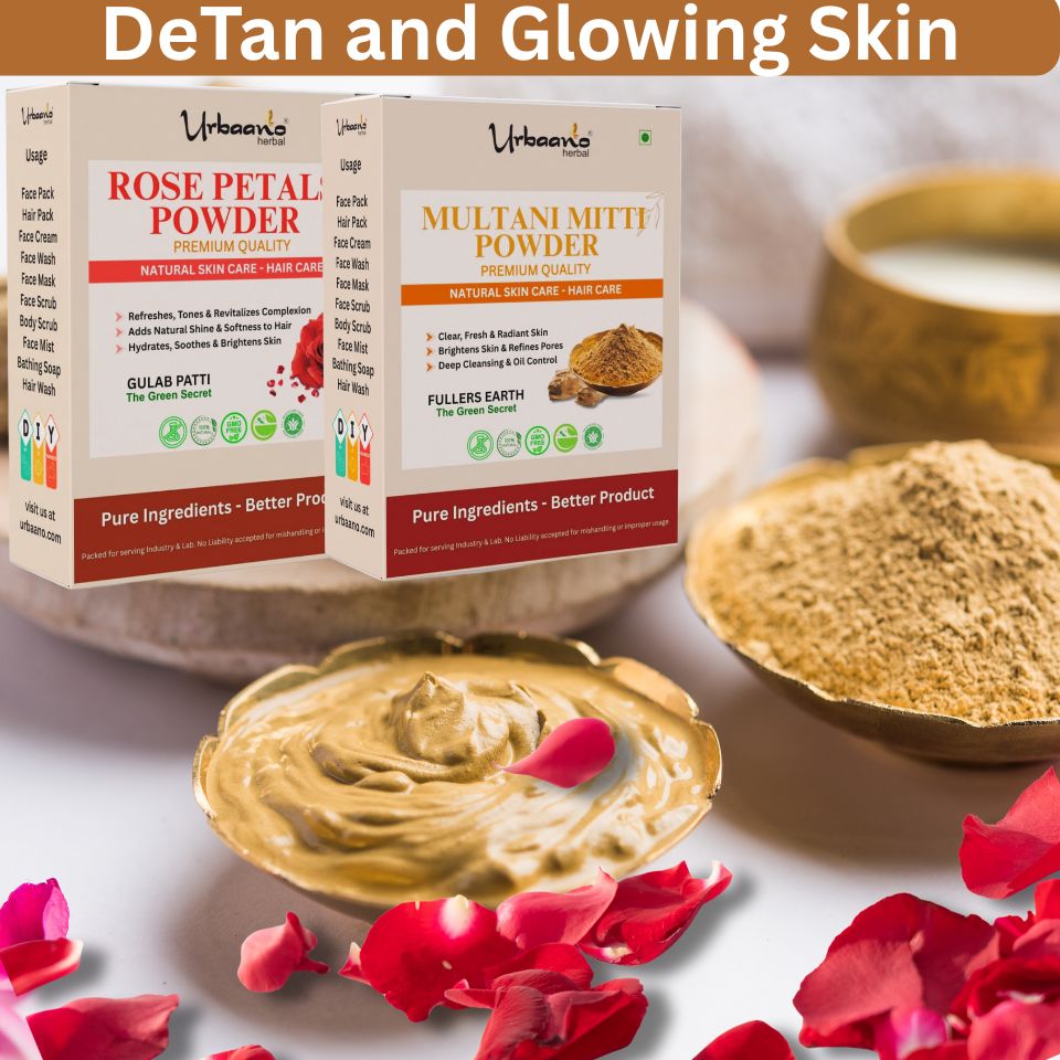 Natural Multani Mitti and Rose Petals Herbal Powder