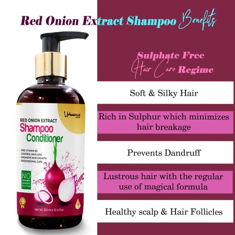 urbaano herbal hair care kit, onion shampoo sulphate free for reducing hairfall, dandruff